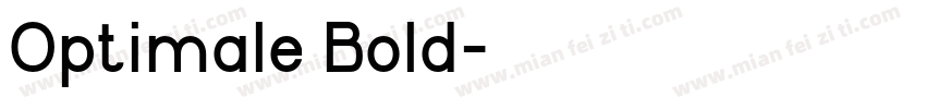 Optimale Bold字体转换